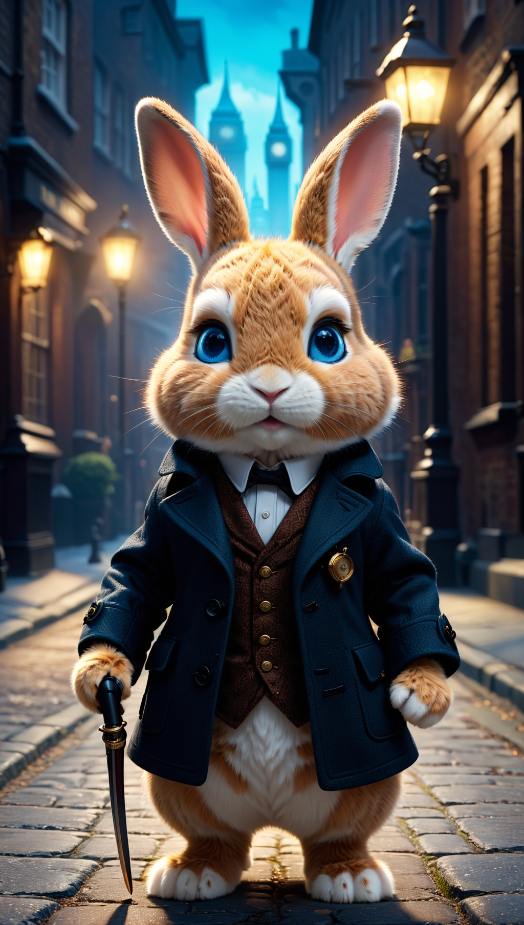 00130-1298882288-cut little fluffy Bunny cub dressed up as sherlock holmes, blue eyes, investigating a crime, pixar-style, ultra detailed, old lo.png